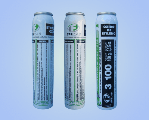 metallic ethylene oxide cartridges