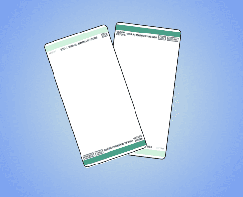 Chemical indicator labels for printing systems (Trio)