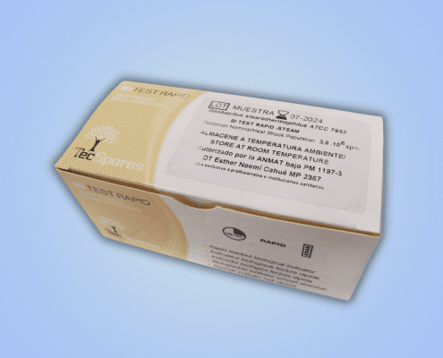 Vista superior da caixa do Indicador Biológico Rápido a Vapor BIRS-C6