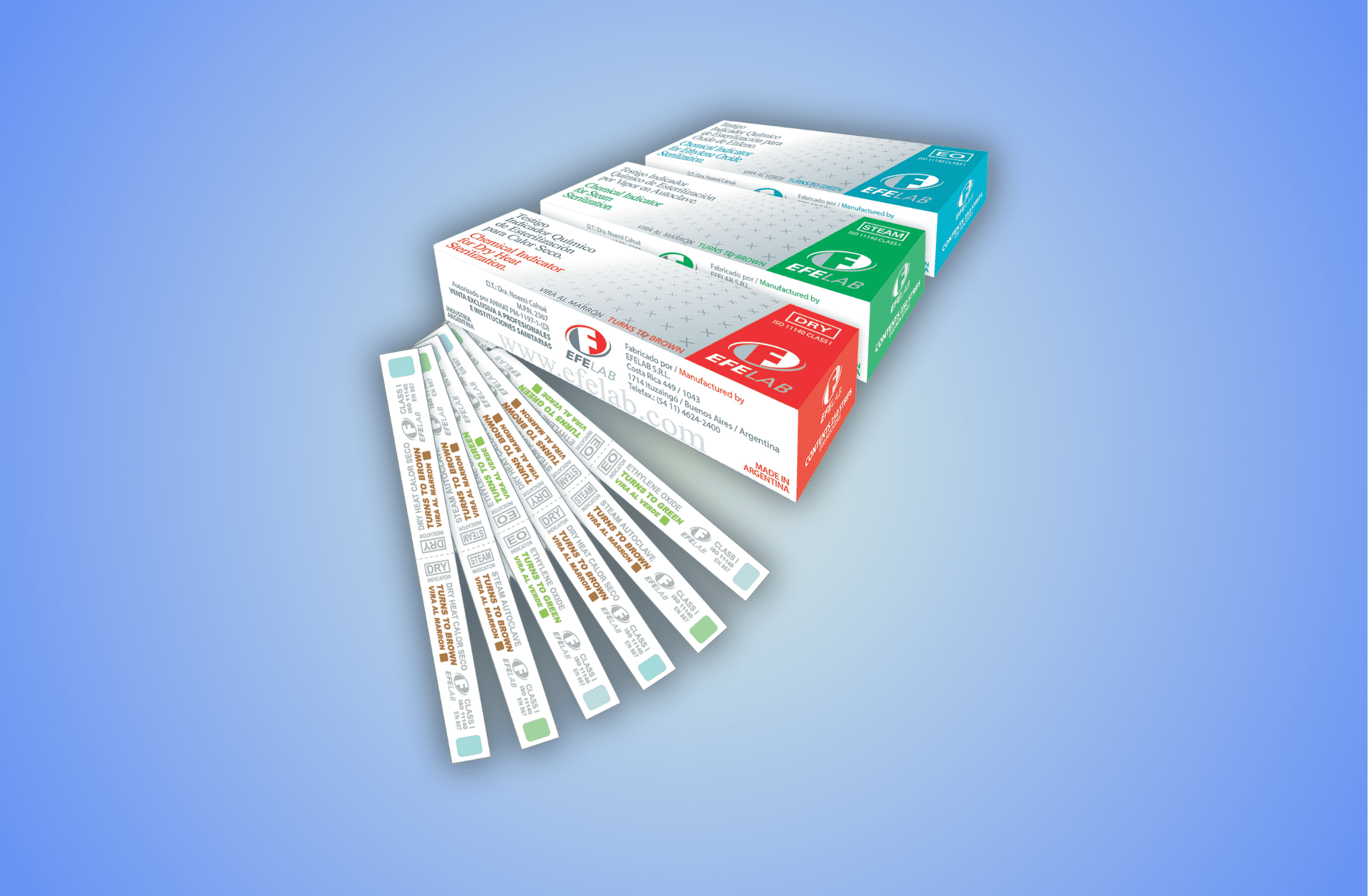 Chemical Sterilization Indicator Strips Sterilization indicator strips for chemical monitoring
