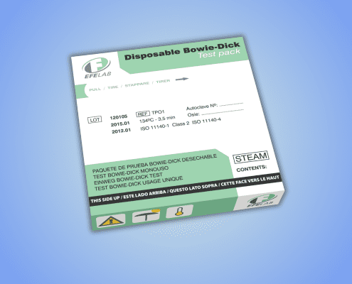 Bowie Dick TP01 test pack for steam sterilizers