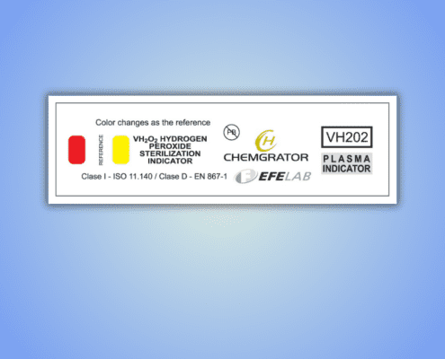Front view of the Hydrogen Peroxide Sterilization Indicator IP04