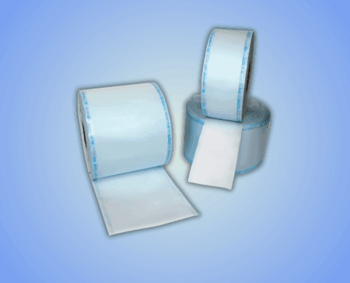 Bobinas de papel mixto pelables tipo pouch para esterilización segura