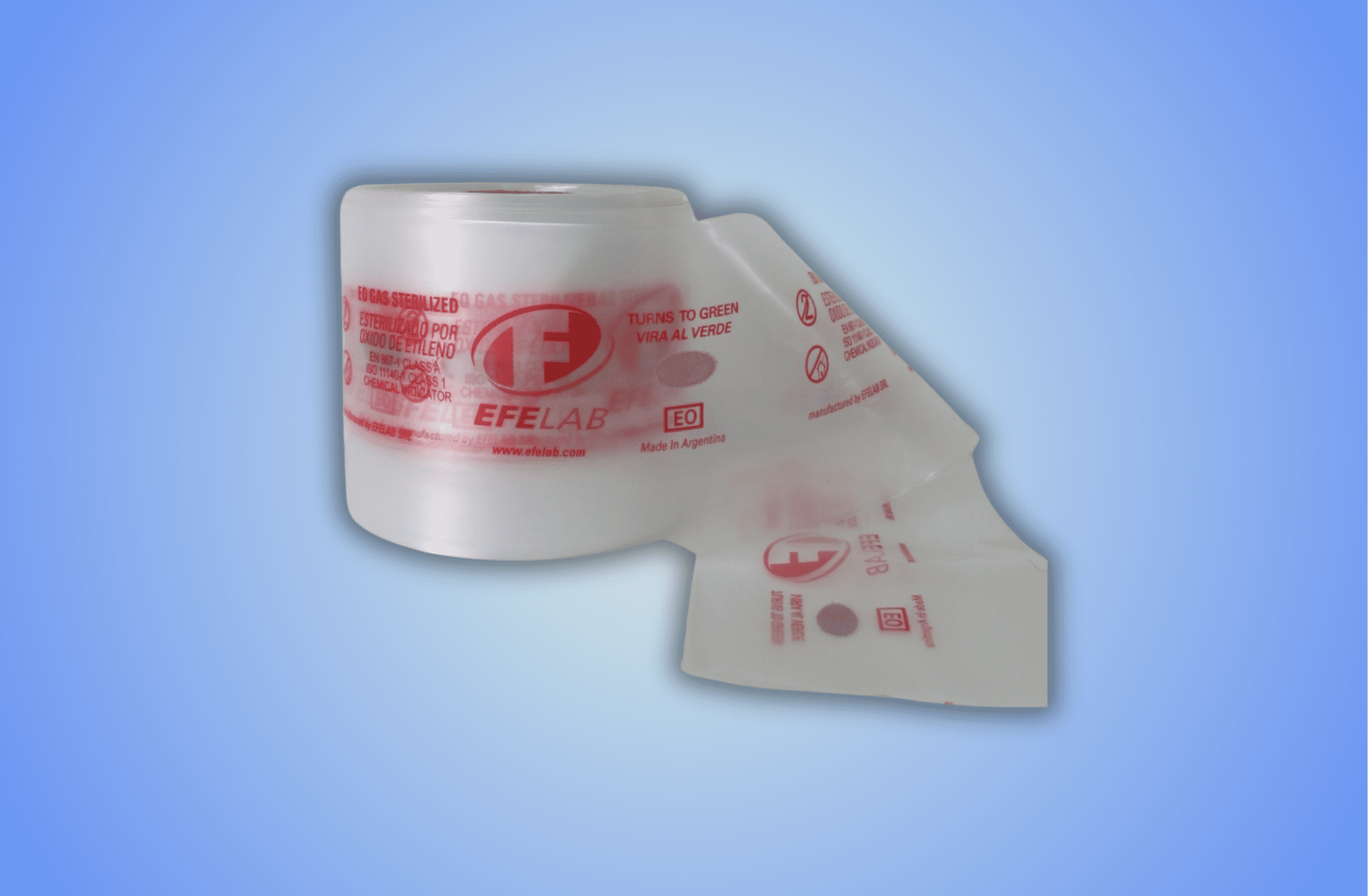 Filme de Polietileno com Indicador Químico | Controle de esterilização Filme de polietileno com indicador químico para esterilização