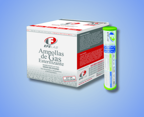 Vista frontal del Cartucho de Gas Esterilizante con Óxido de Etileno EO 4320 / 4310