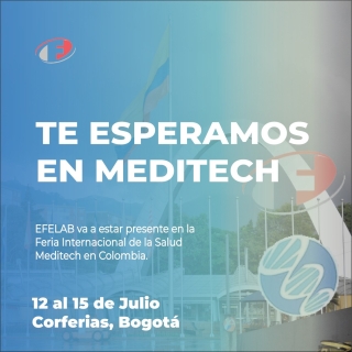 👩‍⚕️⚕️ Tenemos el placer de anunciar que Efelab va a estar presente en la Feria Internacional de la Salud Meditech en Colombia 🇨🇴. La feria va a desarrollarse en @corferias , en la ciudad de Bogotá y ya podés comprar las entradas para visitar a los expositores. Vamos a estar del 12 al 15 de julio en el Pabellón 18-23, stand 395, junto con otros referentes del sector de la salud. 
🇦🇷 Es un orgullo para nosotros poder demostrar en el mundo las capacidades tecnológicas, de innovación y de producción de la Industria Argentina. 
Te esperamos en la Feria Meditech, ya podés comprar tus entradas en feriameditech.com  #feriadesalud #Meditech #feriameditech2022 #IndustriaArgentina #Corferias